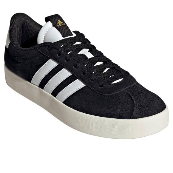 Adidas VL Court 3.0 Women’s 3 Stripe Suede Skate Fashion Low Top Shoes Sneakers - Picture 3 of 6